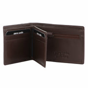 Pierre Cardin Soft Italian Leather Mens Bi-Fold Wallet with Central Flap - Brown V563-PC-3399-BRN