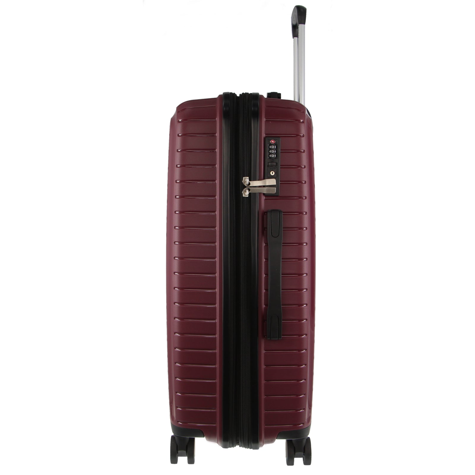 Pierre Cardin 76cm Large Hard-Shell Suitcase Travel Luggage Bag - Burgundy V563-PC-3550L-BURGUNDY