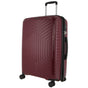 Pierre Cardin 65cm/89L Medium Hard-Shell Checked Suitcase Travel Luggage Bag - Burgundy V563-PC-3550M-BURGUNDY