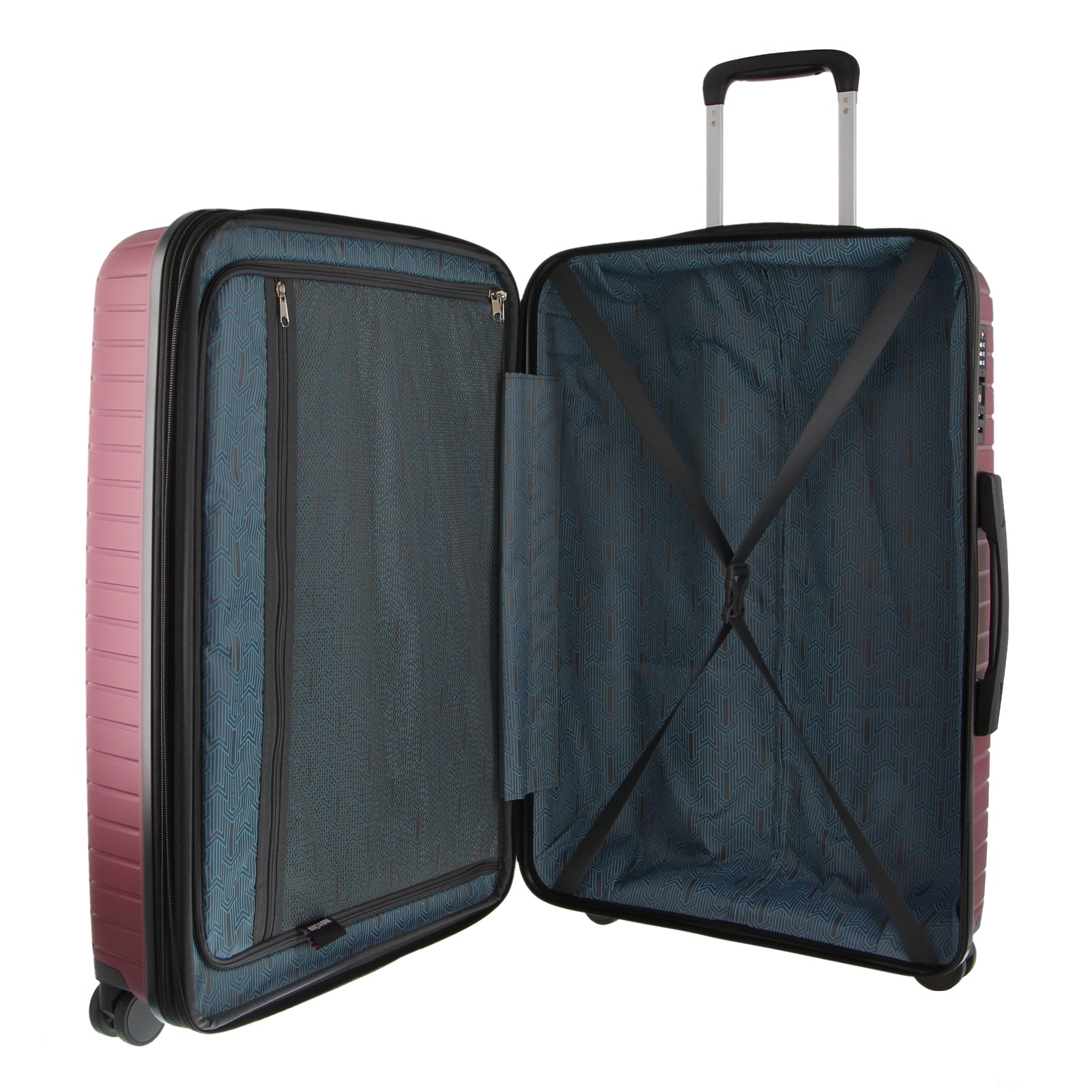 Pierre Cardin 65cm/89L Medium Hard-Shell Checked Suitcase Travel Luggage Bag - Burgundy V563-PC-3550M-BURGUNDY