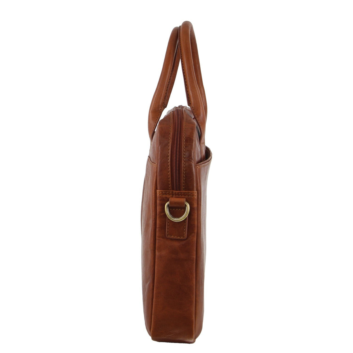 Pierre Cardin Leather Multi-Handle 15" Laptop Computer Bag - Tan V563-PC-3591-TAN