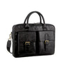 Pierre Cardin Leather Multi-Compartment Business 15" Laptop Bag - Black V563-PC-3594-BLK