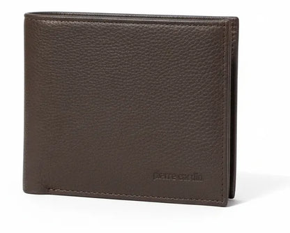 Pierre Cardin Mens Leather Tri Fold Wallet w/ RFID Protection - Brown V563-PC-8781-BROWN