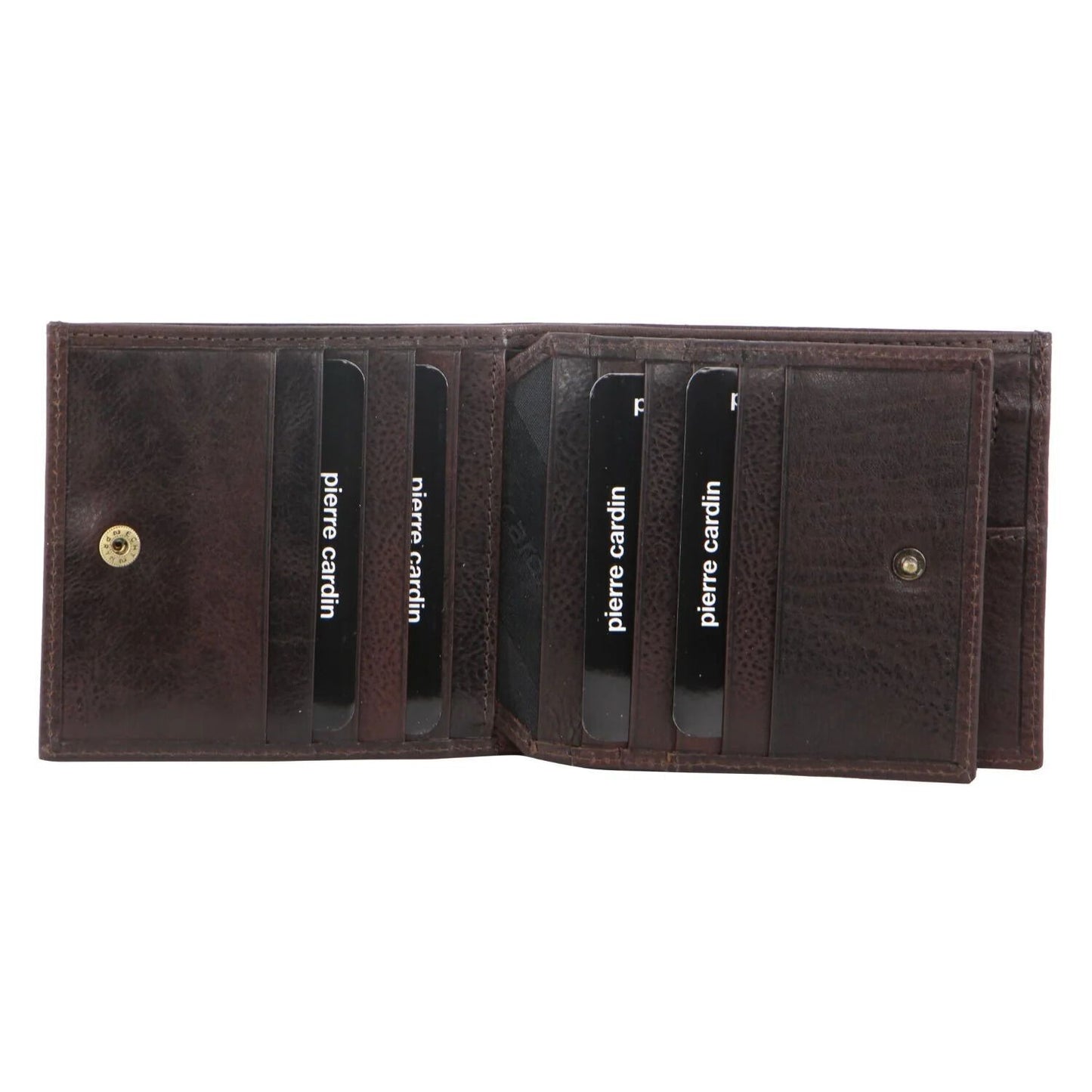 Pierre Cardin Mens Leather Tri Fold Wallet w/ RFID Protection - Brown V563-PC-8781-BROWN