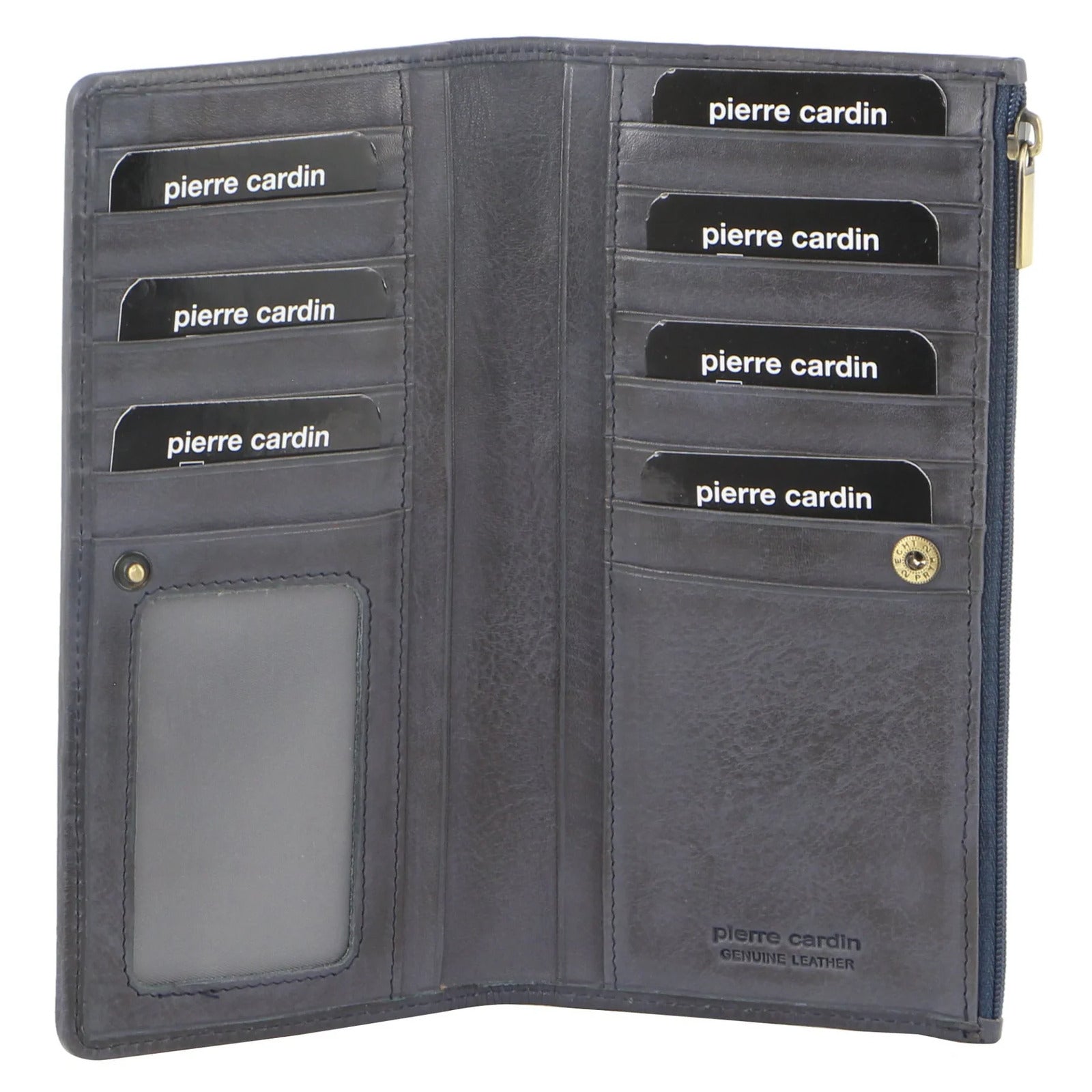 Pierre Cardin Womens Soft Italian Leather RFID Purse Wallet - Teal V563-PC-9130-TEAL