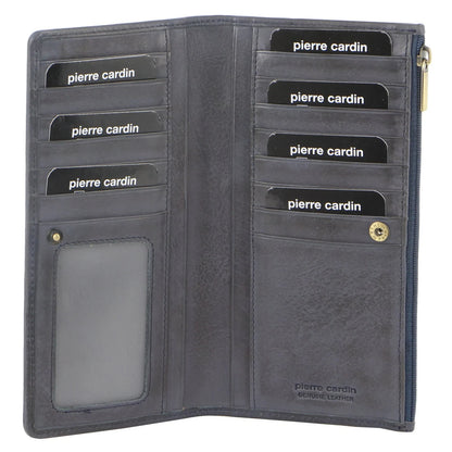 Pierre Cardin Womens Soft Italian Leather RFID Purse Wallet - Teal V563-PC-9130-TEAL
