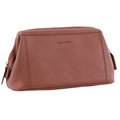 Pierre Cardin Mens Rustic Leather Toiletry Case Bag Travel - Casia Rose V563-PC2803-ROSE