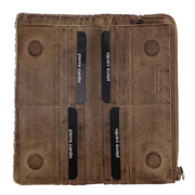 Pierre Cardin Womens Soft Rustic Leather Wallet Coin RFID Purse - Latte V563-PC3124-LATTE