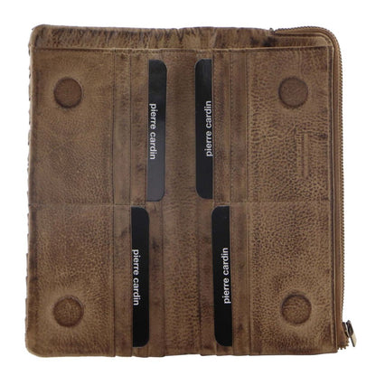 Pierre Cardin Womens Soft Rustic Leather Wallet Coin RFID Purse - Latte V563-PC3124-LATTE