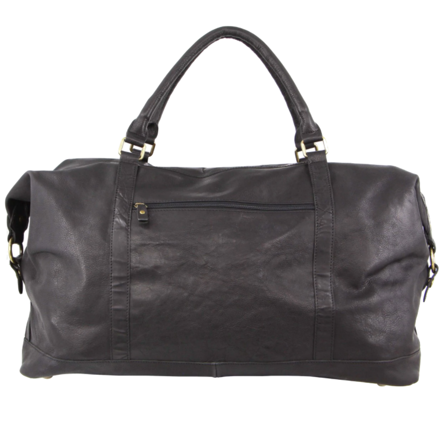 Pierre Cardin Mens Leather Business Overnight Bag Luggage Duffle Weekend Travel - Black V563-PC3134-BLACK