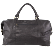 Pierre Cardin Mens Leather Business Overnight Bag Luggage Duffle Weekend Travel - Black V563-PC3134-BLACK