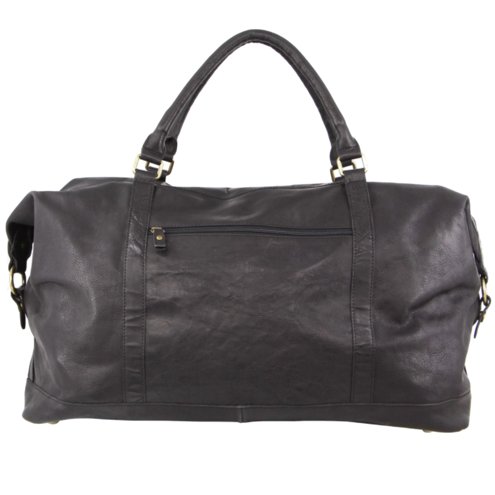 Pierre Cardin Mens Leather Business Overnight Bag Luggage Duffle Weekend Travel - Black V563-PC3134-BLACK