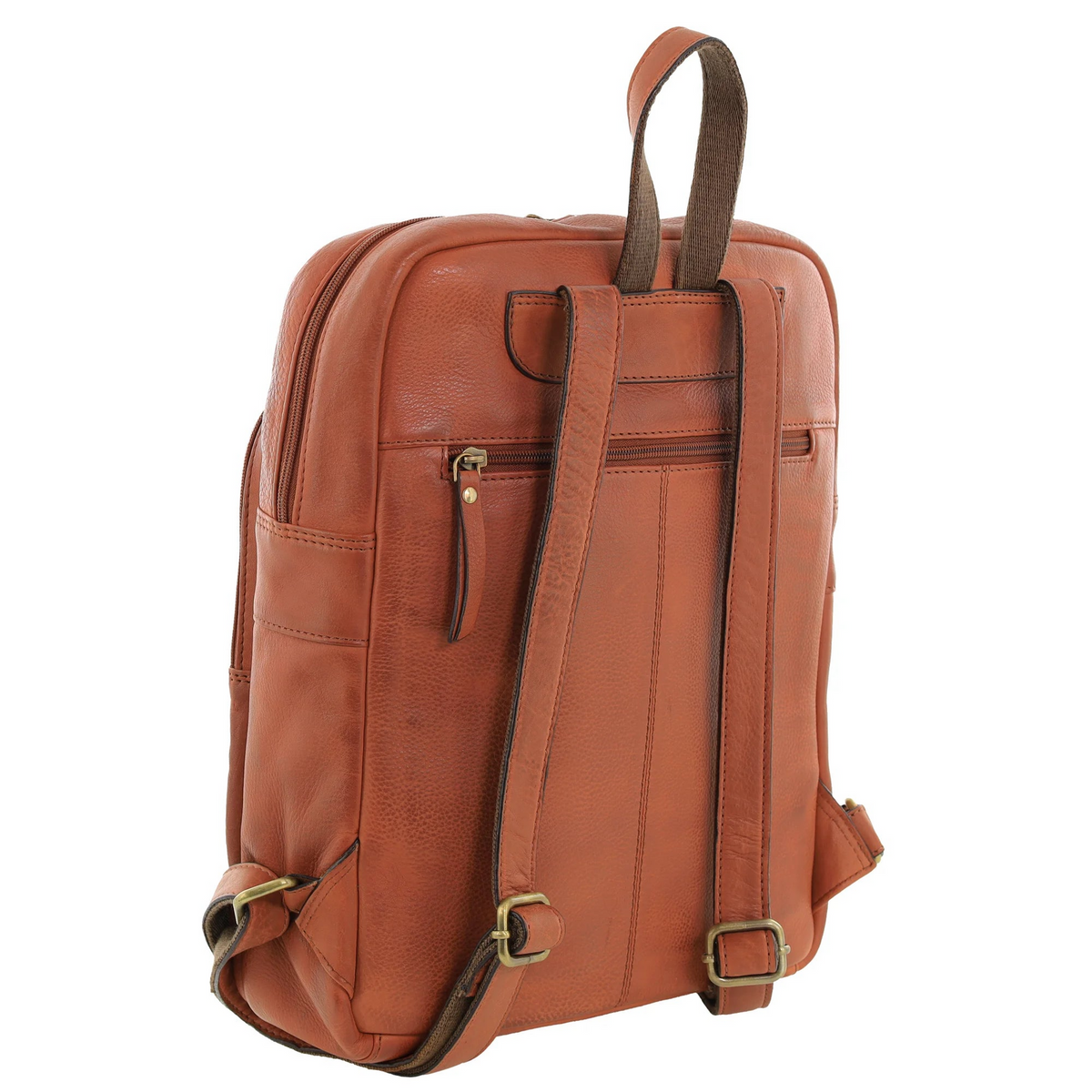 Pierre Cardin Womens Vintage Backpack Bag in Cognac V563-PC3332-COGNAC