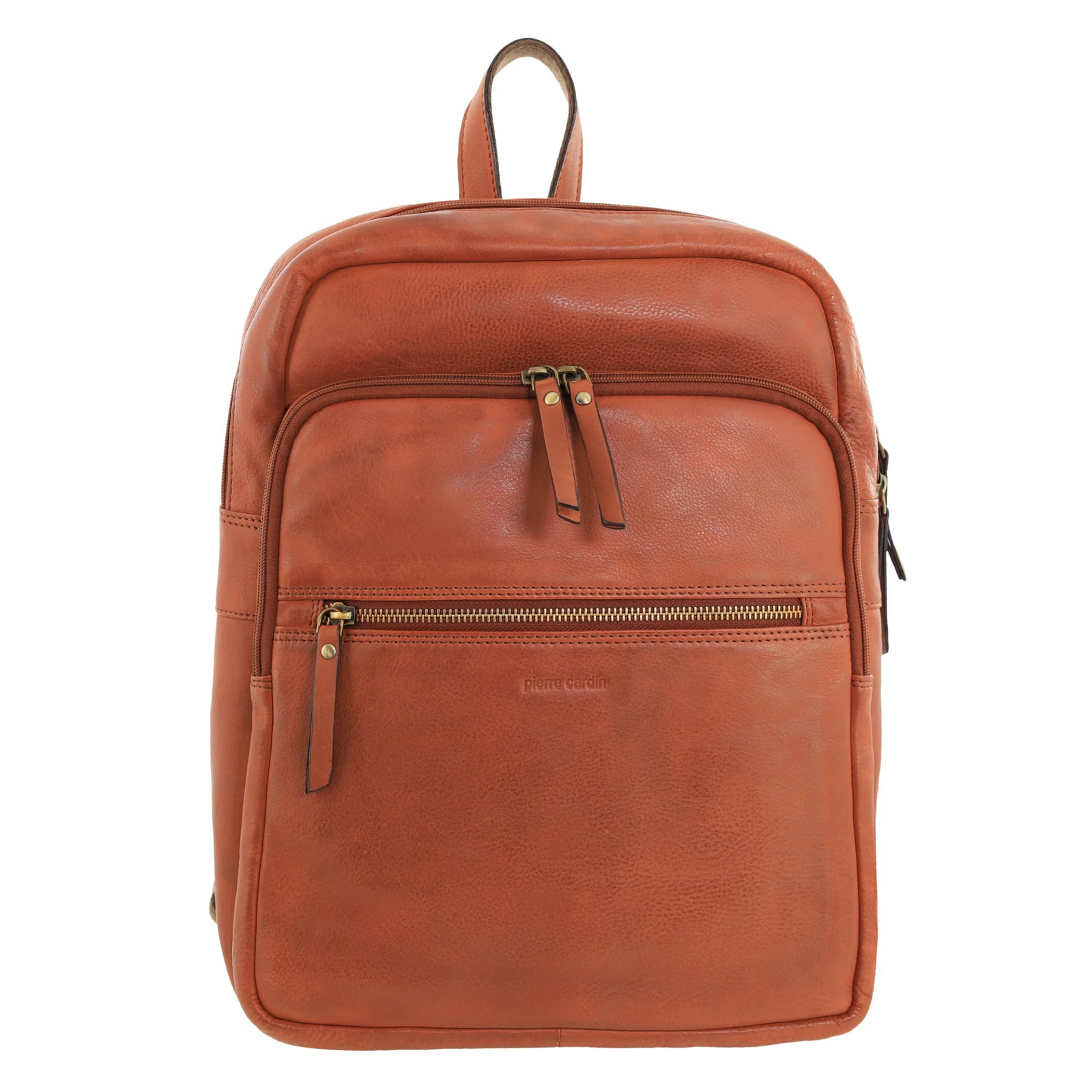 Pierre Cardin Womens Vintage Backpack Bag in Cognac V563-PC3332-COGNAC