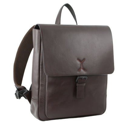 Pierre Cardin Premium Leather Backpack Travel Bag Satchel - Brown V563-PC3386-BROWN
