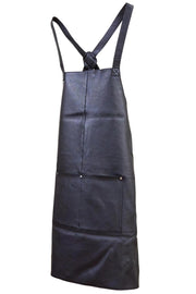 Pierre Cardin Professional Leather Apron Butcher Woodwork Hairdressing Barber Chef - Black V563-PC3432-BLACK