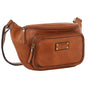Pierre Cardin Women Sling Bum Bag Leather Crossbody Shoulder Travel Chest - Cognac V563-PC3455-COGNAC