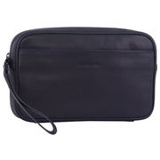 Pierre Cardin Mens Leather Organizer Bag Toiletry Case - Navy V563-PC3505-NAVY