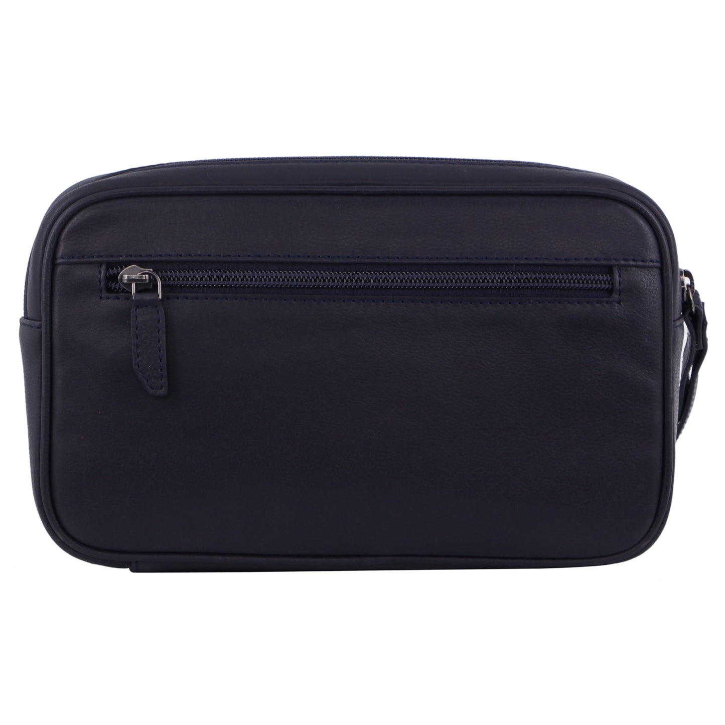 Pierre Cardin Mens Leather Organizer Bag Toiletry Case - Navy V563-PC3505-NAVY
