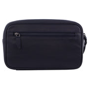 Pierre Cardin Mens Leather Organizer Bag Toiletry Case - Navy V563-PC3505-NAVY