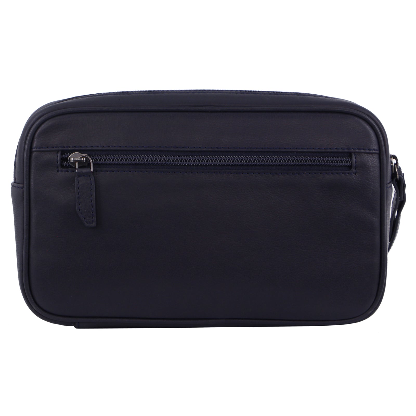 Pierre Cardin Mens Leather Organizer Bag Toiletry Case - Navy V563-PC3505-NAVY