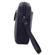 Pierre Cardin Mens Leather Organizer Bag Toiletry Case - Navy V563-PC3505-NAVY