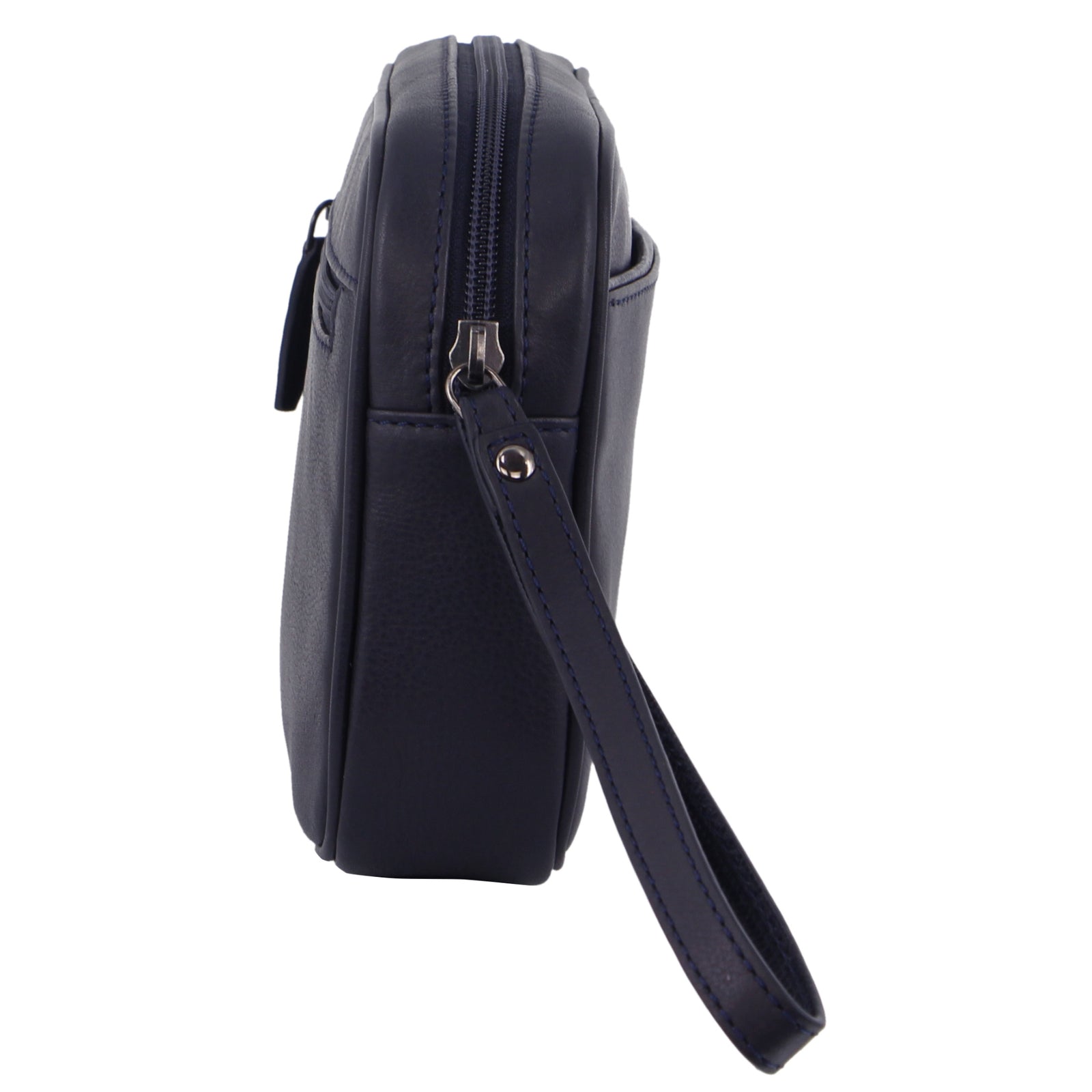 Pierre Cardin Mens Leather Organizer Bag Toiletry Case - Navy V563-PC3505-NAVY