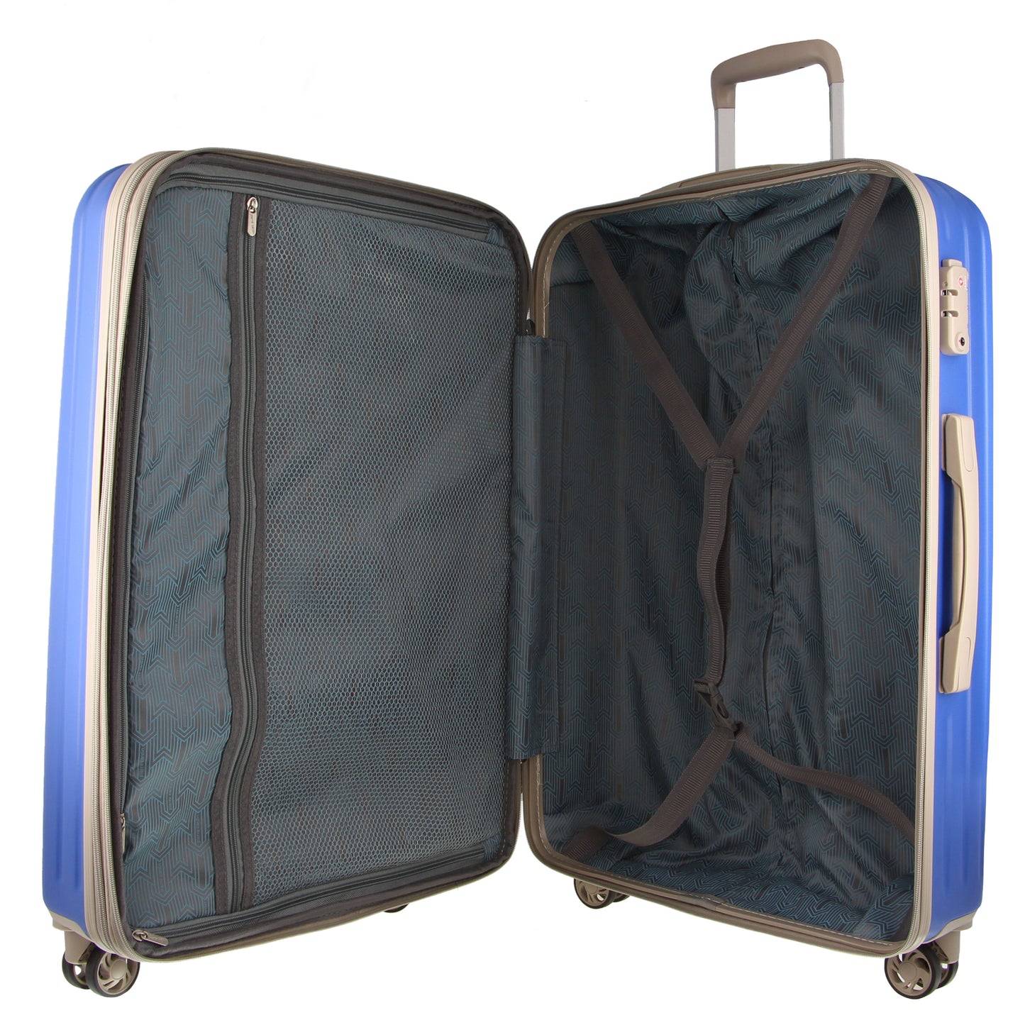 Pierre Cardin Hardshell Cabin Luggage Bag Travel Carry On TSA 54cm (49L) - Ocean V563-PC3551-CABIN-OCEAN
