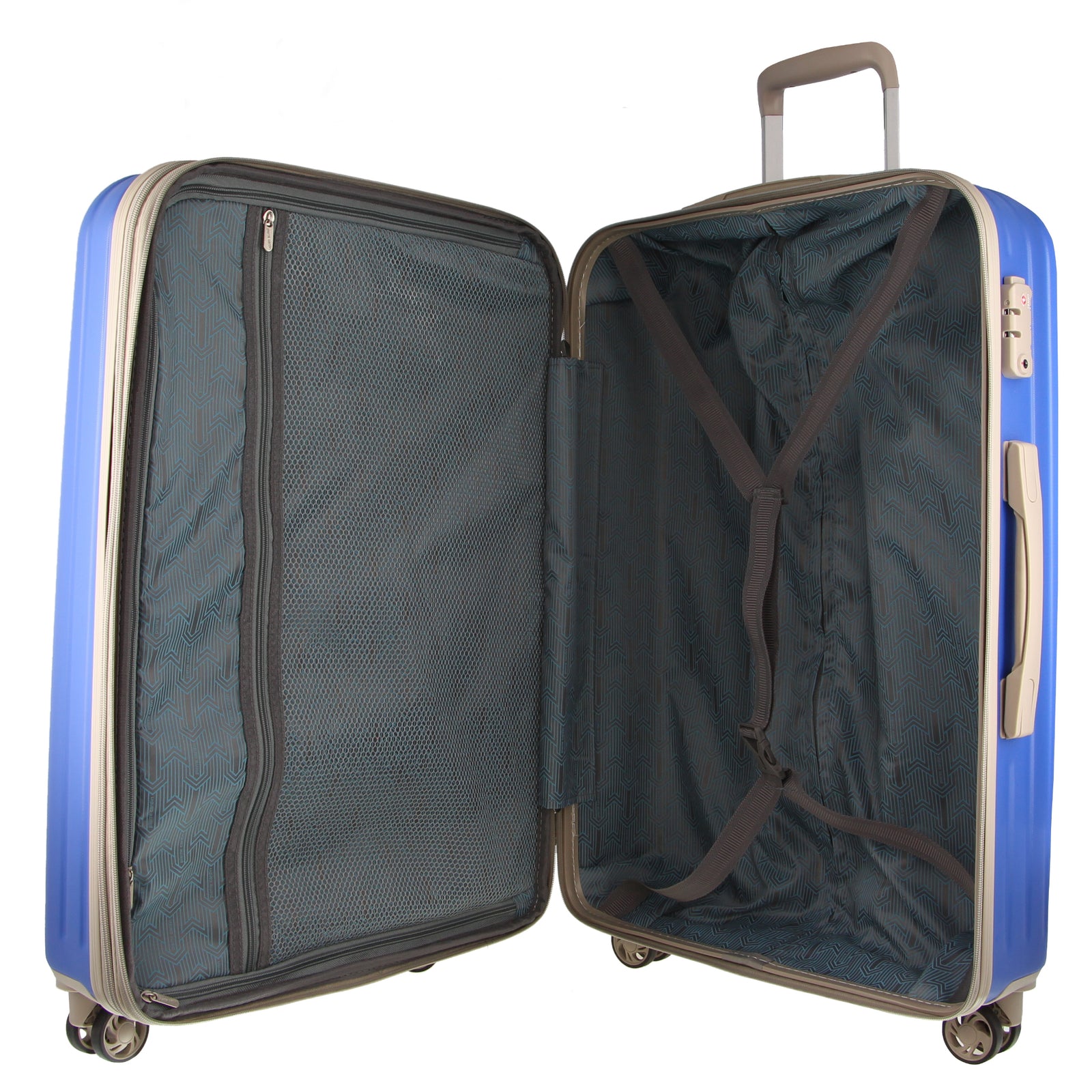 Pierre Cardin Hardshell Cabin Luggage Bag Travel Carry On TSA 54cm (49L) - Ocean V563-PC3551-CABIN-OCEAN