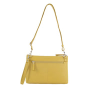 Pierre Cardin Womens Crossbody/Clutch Leather Bag in Yellow V563-PC3574-YELLOW