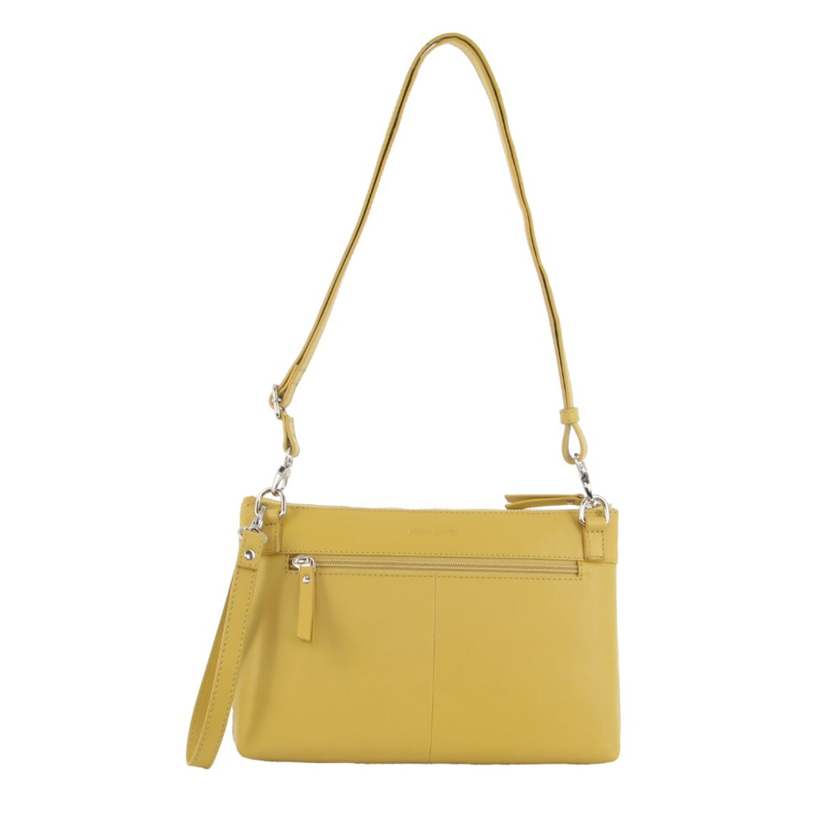 Pierre Cardin Womens Crossbody/Clutch Leather Bag in Yellow V563-PC3574-YELLOW