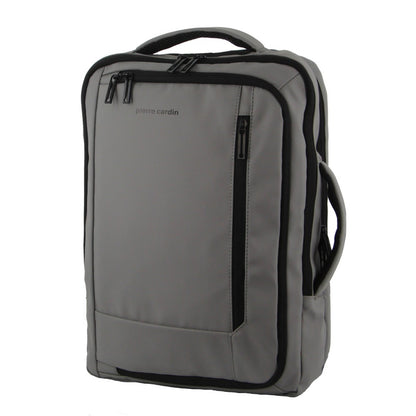 Pierre Cardin Backpack 15" Laptop Bag Briefcase Built-in USB Port Travel - Grey V563-PC3623-GREY