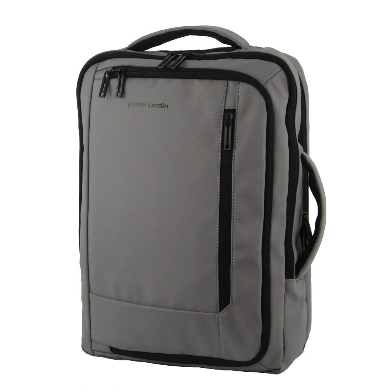 Pierre Cardin Backpack 15" Laptop Bag Briefcase Built-in USB Port Travel - Grey V563-PC3623-GREY