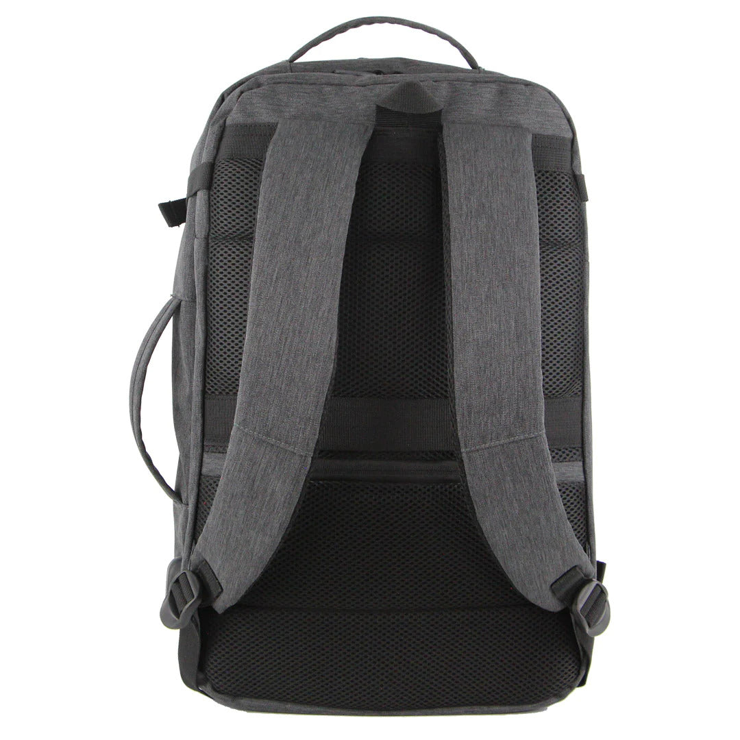 Pierre Cardin Mens Travel & Business Backpack with Built-in USB Port - Grey V563-PC3626-GREY