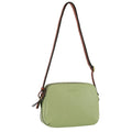 Pierre Cardin Leather Cross Body Bag Dual Zip Strap Shoulder Clutch in Jade V563-PC3670-JADE