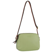 Pierre Cardin Leather Cross Body Bag Dual Zip Strap Shoulder Clutch in Jade V563-PC3670-JADE