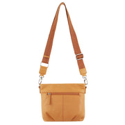 Pierre Cardin Leather Crossbody Bag w/ Shoulder Strap in Apricot V563-PC3683-APRICOT