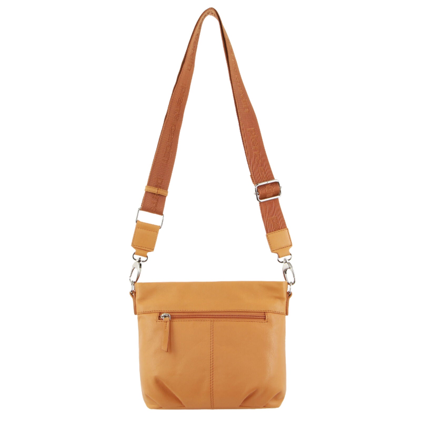 Pierre Cardin Leather Crossbody Bag w/ Shoulder Strap in Apricot V563-PC3683-APRICOT