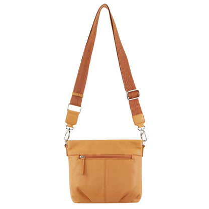 Pierre Cardin Leather Crossbody Bag w/ Shoulder Strap in Apricot V563-PC3683-APRICOT