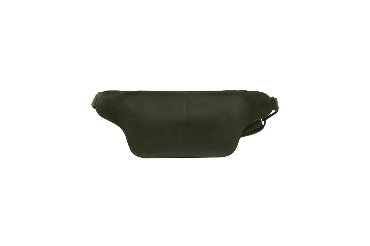 Pierre Cardin Mens Bum Bag Waist Pack Leather Travel Money Phone - Dark Green V563-PC3718-DK-GRN