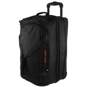 140L Pierre Cardin Trolley Bag Medium Soft Travel Luggage Wheeled Duffle - Black V563-PC3766-BLACK