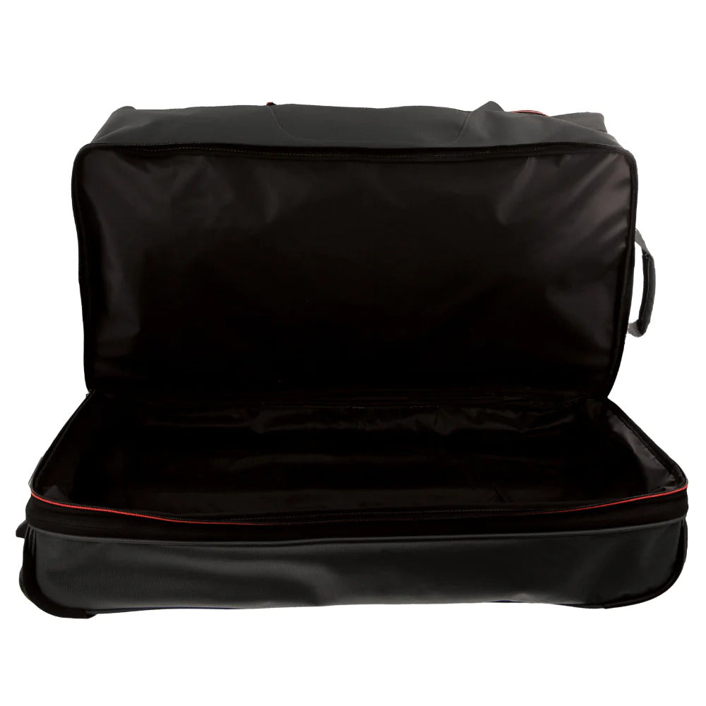 140L Pierre Cardin Trolley Bag Medium Soft Travel Luggage Wheeled Duffle - Black V563-PC3766-BLACK