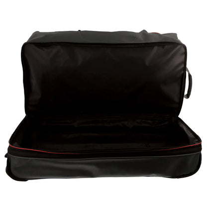 140L Pierre Cardin Trolley Bag Medium Soft Travel Luggage Wheeled Duffle - Black V563-PC3766-BLACK