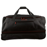 140L Pierre Cardin Trolley Bag Medium Soft Travel Luggage Wheeled Duffle - Black V563-PC3766-BLACK