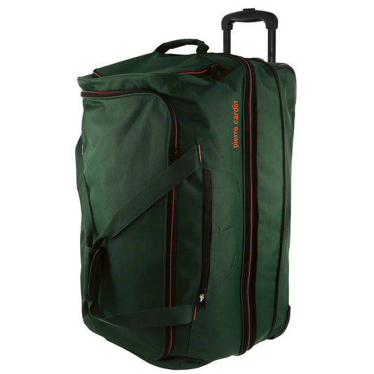 Pierre Cardin Trolley Bag Medium Soft Travel Luggage Wheeled Duffle 72cm - Green V563-PC3766-GREEN