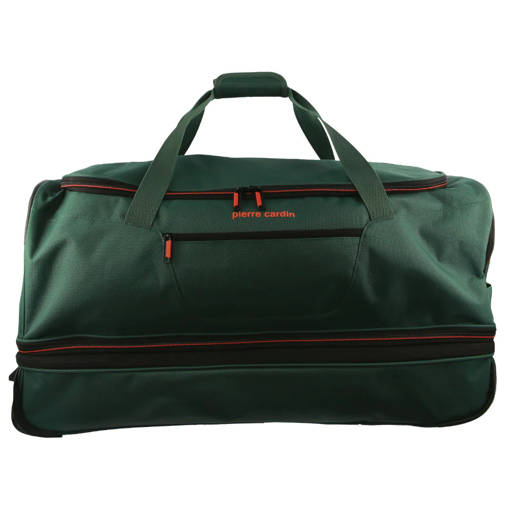 Pierre Cardin Trolley Bag Medium Soft Travel Luggage Wheeled Duffle 72cm - Green V563-PC3766-GREEN
