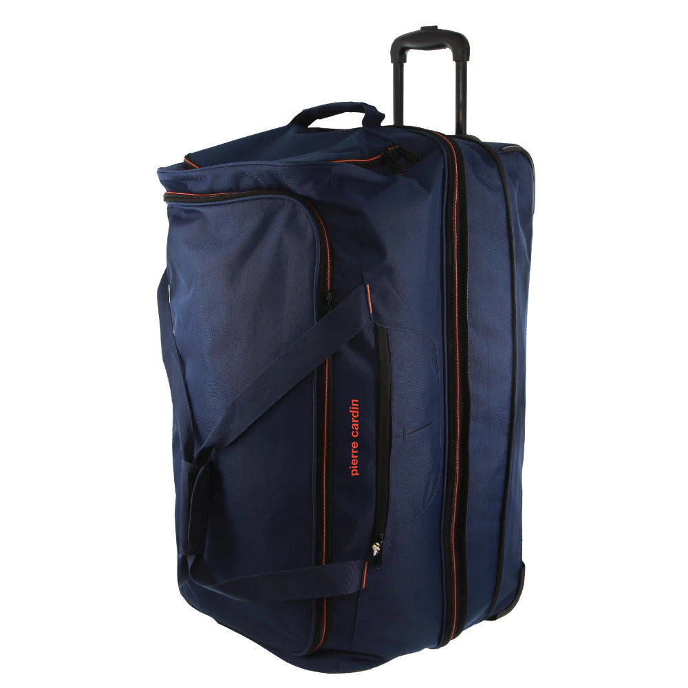 Pierre Cardin Trolley Bag Large Soft Travel Luggage Wheeled Duffle 82 Cm - Navy V563-PC3767-NAVY