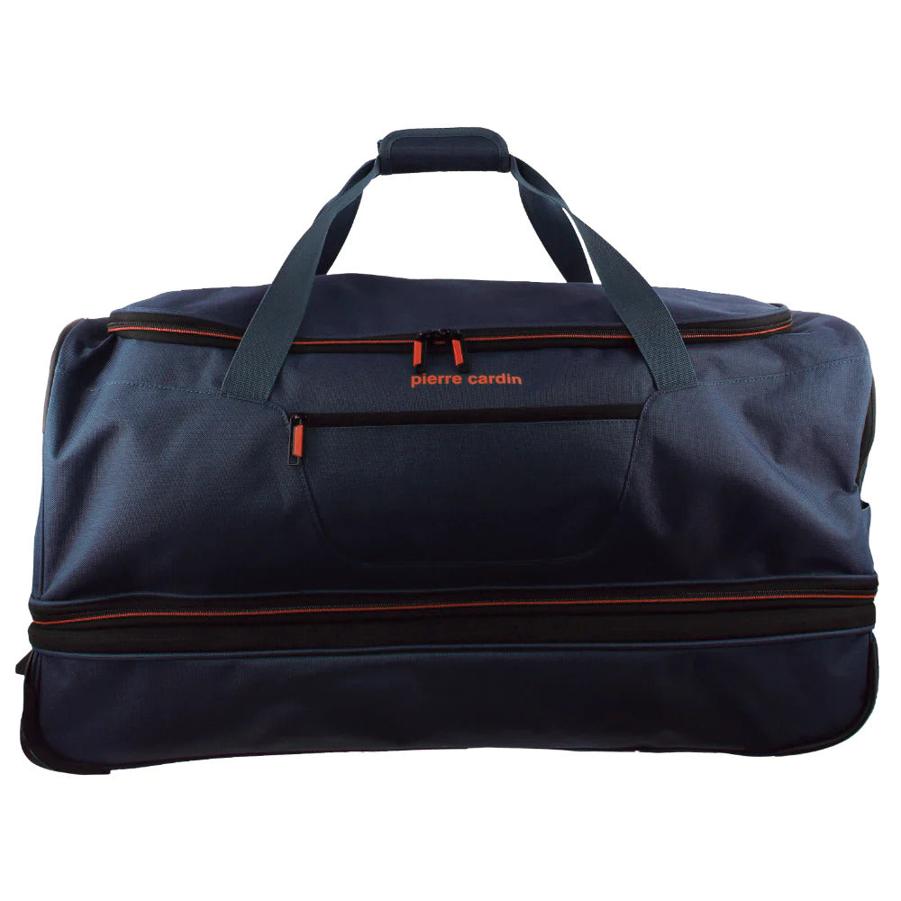 Pierre Cardin Trolley Bag Large Soft Travel Luggage Wheeled Duffle 82 Cm - Navy V563-PC3767-NAVY