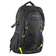 Pierre Cardin Mens Nylon Adventure Travel & Sport Large Backpack Bag in Grey/Black V563-PC3852-GREY