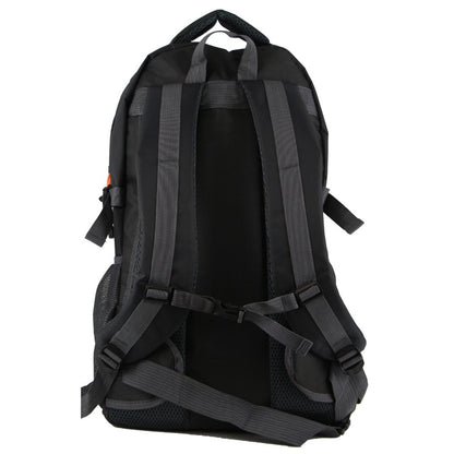 Pierre Cardin Mens Nylon Adventure Travel & Sport Large Backpack Bag in Grey/Black V563-PC3852-GREY